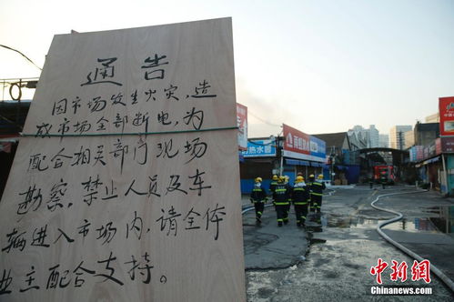 上海一粮油批发市场突发火灾 火势凶猛